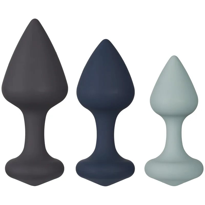Amaysin Trio Butt Plug Sæt — Silikone buttplugs (sæt med 3 størrelser)