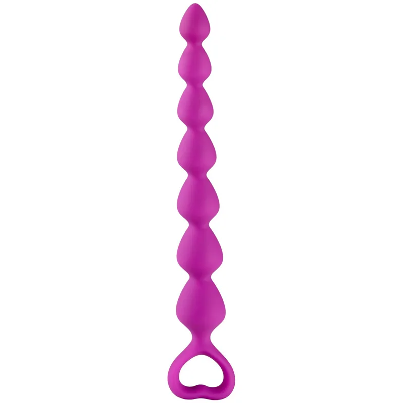 Baseks Silikone Analkæde 18 cm — Silikone analkæde (7 kugler)