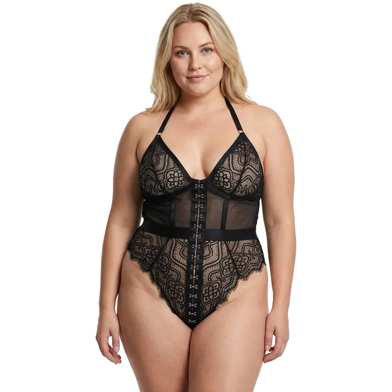 NORTIE Moments Carmen Bundløs Bodystocking Plus Size